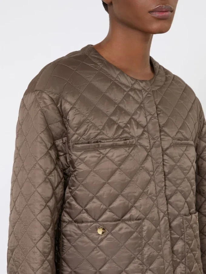 Water-repellent canvas padded jacket, hazelnut brown Water-repellent canvas padded jacket, hazelnut brown