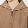 Water-repellent taffeta jacket, camel