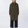 Water-repellent taffeta parka, green