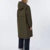 Water-repellent taffeta parka, green