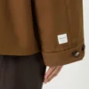 Water-repellent twill jacket, tobacco