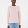 Wool and cashmere basic sweater, pink