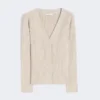 Wool and cashmere jumper, beige
