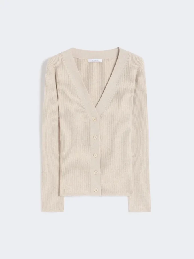 Wool and cashmere jumper, beige