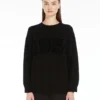 Wool and cashmere jumper, black