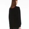 Wool and cashmere jumper, black