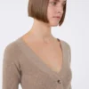 Wool and cashmere jumper, sand