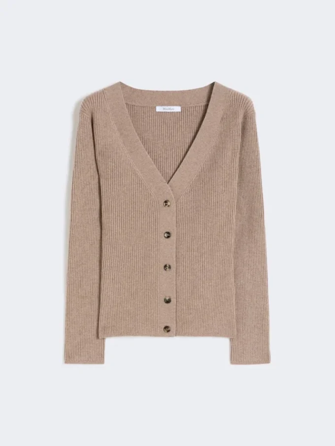 Wool and cashmere jumper, sand