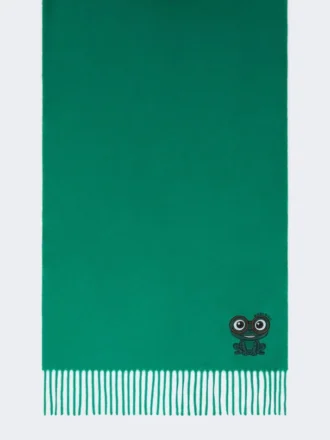 Wool and cashmere stole, emerald Wool and cashmere stole, emerald