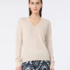 Wool and cashmere sweater, beige