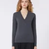 Wool and cashmere sweater, dark grey