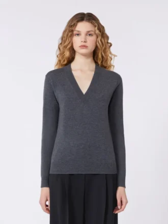 Wool and cashmere sweater, dark grey