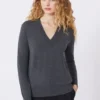 Wool and cashmere sweater, dark grey