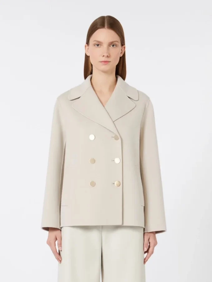 Wool broadcloth jacket, sand Wool broadcloth jacket, sand