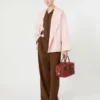 Wool, cashmere and silk robe coat, pink Wool, cashmere and silk robe coat, pink