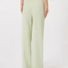 Wool crepe trousers, green
