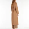 Wool drap wrap coat, camel Wool drap wrap coat, camel