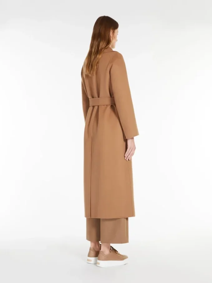 Wool drap wrap coat, camel Wool drap wrap coat, camel