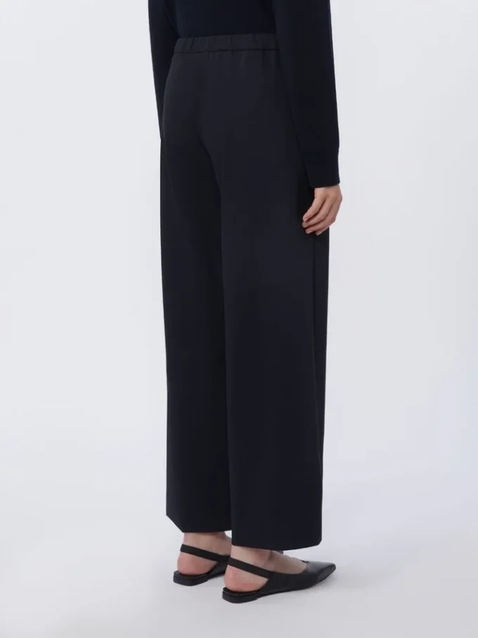 Wool gabardine trousers, ultramarine