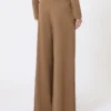Wool jersey trousers, tobacco Wool jersey trousers, tobacco