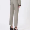 Wool, mohair and silk slim-fit trousers, medium grey