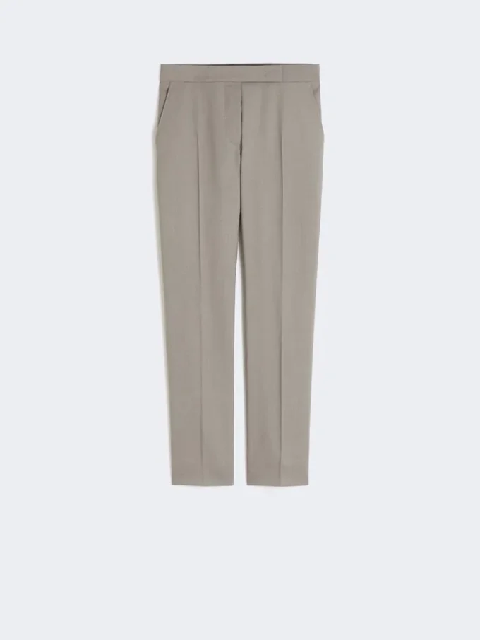 Wool, mohair and silk slim-fit trousers, medium grey