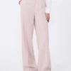 Wool, mohair and silk trousers, beige pink