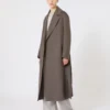 Wool robe coat, mud Wool robe coat, mud