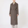 Wool robe coat, mud Wool robe coat, mud