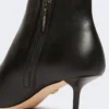 Zip-up leather ankle boots, black Zip-up leather ankle boots, black
